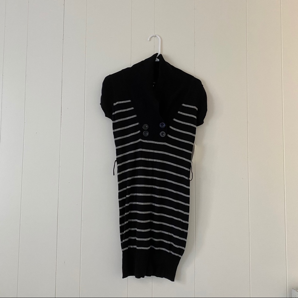 Striped sweater dress